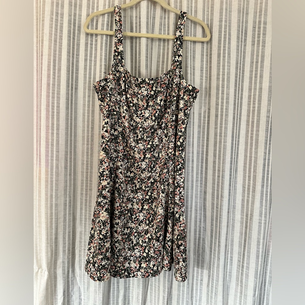 Black with flowers